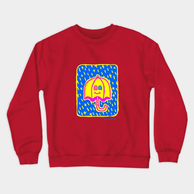 no trouble in the bubble Crewneck Sweatshirt by Irina's Family Art Circle 